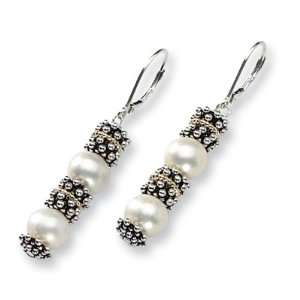  8.5mm Freshwater Pearl Earrings/Sterling Silver Jewelry