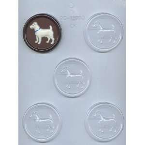 CK Products Jack Russell Terrier on 2 1/2 Inch Round Chocolate Mold 