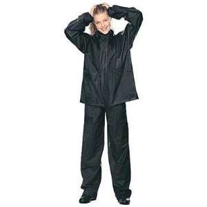  Tourmaster PVC Unisex 2 Piece Black Rainsuit   Size  2XL 