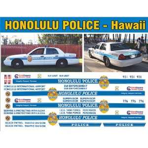  BILL BOZO HONOLULU HAWAII POLICE DECALS