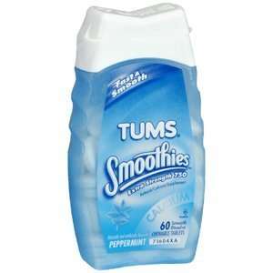  Special Pack of 5 TUMS SMOOTHIES PEPPERMINT 60 Tablets 