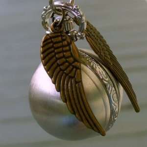   Harry Potter golden snitch style Flying ball necklace 