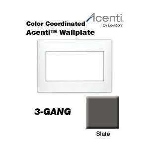  Leviton ACWP3 G 3 Gang Acenti Snap On Polymer Wallplate 