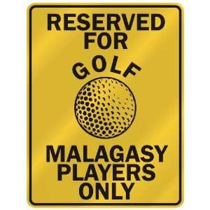   FOR  G OLF MALAGASY PLAYERS ONLY  PARKING SIGN COUNTRY MADAGASCAR