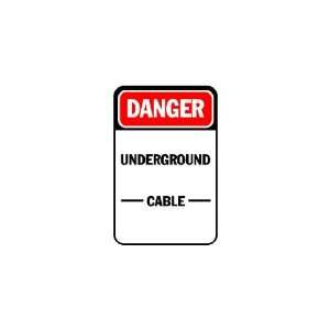 3x6 Vinyl Banner   Danger underground cable Everything 