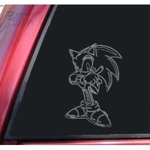  Sonic The Hedgehog Grey Vinyl Decal Sticker Automotive