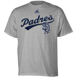  adidas San Diego Padres Ash Youth Script T shirt Sports 