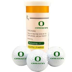  Oregon Ducks Rx 3 Pack Golf Balls