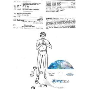 NEW Patent CD for PICKUP GAME ELEMENTS 