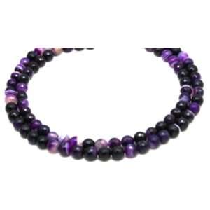   Multi colors Natural Bostwana Agate Beads Beaded Necklace 17 Long