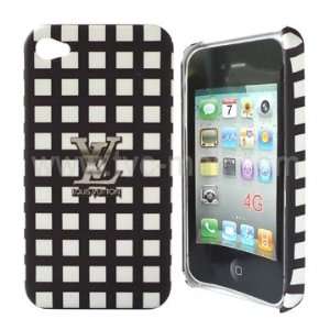  Black and White Mixed Eggcrate Hard Case for Iphone 4g 4th 