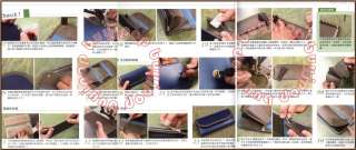 Chinese Japanese Craft Pattern Book Machine Sewing Leather Bag Step 