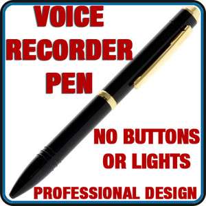 36 hr Voice Activated Pen Recorder Audio Spy Recording  