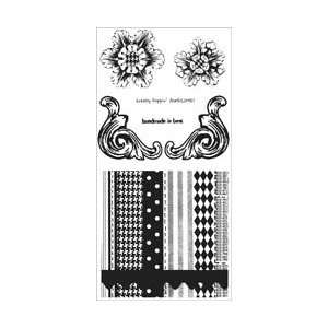 Stampers Anonymous Studio 490 Cling Rubber Stamp Set accents For Art