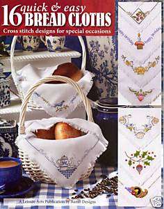 CROSS STITCH PATTERNS SPECIAL OCCASIONS BREAD CLOTHS  
