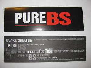 Blake Shelton Pure BS YouTube Bike Board Sticker Amp  