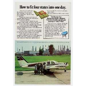  1980 Beechcraft Baron 58P Airplane Print Ad (5692)