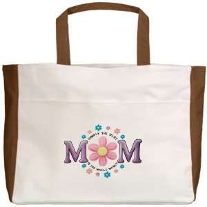  Beach Tote Mocha Simply The Best MOM In The Whole World 