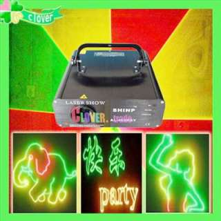   Red+Green+Yellow Cartoon Laser Stage Lighting Show DJ Xmas PartyLight