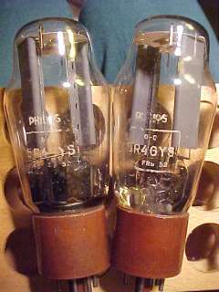 Pair 5R4GYS TUBE PHILIPS MILITARY Type ~ 274B RECTIFIER HOLLAND Fit 