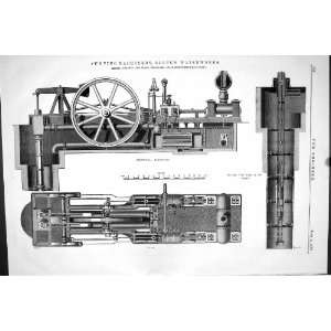  1870 PUMPING MACHINERY SLOUGH WATERWORKS FIELDING PLATT 