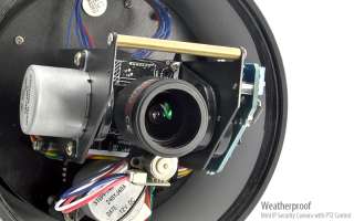 Wireless Wi Fi IP Weatherproof PTZ Security Surveillance Camera 3x 