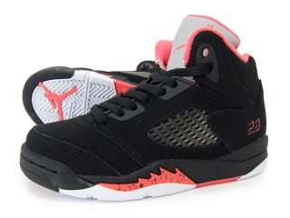 Nike Air Jordan 5 Retro PS Black Alarming Pink White DS Sz 13 new 
