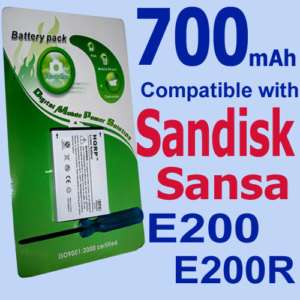 HQRP Battery fits Sandisk Sansa E200 E200R Rhapsody   