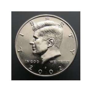  2002 P Uncirculated Kennedy Half Dollar. 