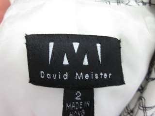 You are bidding on a DAVID MEISTER Black White Blazer Cropped Pants 