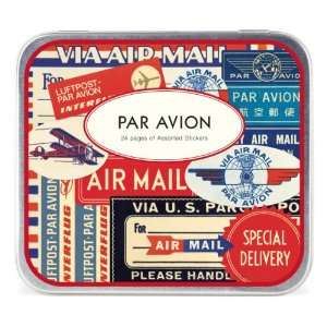  Cavallini Decorative Stickers Par Avion, Assorted