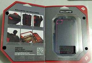 AGF Ballistic HC Case Cover with / Belt Clip any Apple iPhone 4 hot 