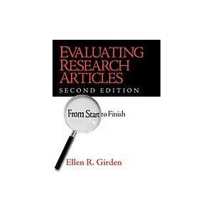  Evaluating Research Articles from Start to Finish, 2ND 