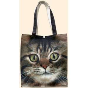 com Tabby Cat Tote Bag   12 x 14 with 5.5 Gusset   Full Tabby Cat 