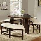 PC DINING SET 1 TRIANGLE TABLE 3 BENCHES MODERN NEW