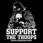 Support The Troops ANIMAL LIBERATION FRONT Vegan ALF sXe Earth Crisis 