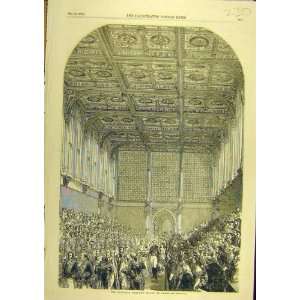  1852 Victoria Gallery House Lords Social History Print 