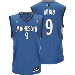   Minnesota Timberwolves Ricky Rubio Revolution 30 Replica Road Jersey