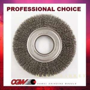 Crimped Wire Radial Wide Face Wheel Brush Carbon Steel  
