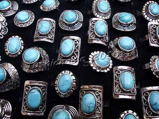 FREE wholesale lots 12pcs tibetan tribe Turquoise gemstone Silver 