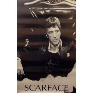  Scarface Black and White Cocaine 23x35 Movie Poster Al 