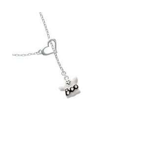 BOO Ghost Heart Lariat Charm Necklace [Jewelry] Jewelry