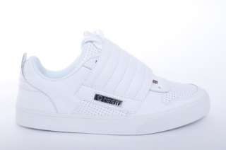 NEW MENS RADII ECTO 1 WHITE VELCRO PERFORATED LOW TOP SNEAKERS SHOES 