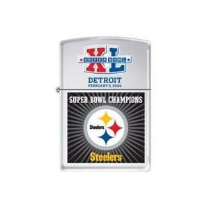  NFL Pittsburgh Steelers Zippo Lighter   Super Bowl Champs 