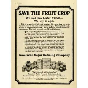 American Sugar Refining World War I Food Rationing Baking Confections 