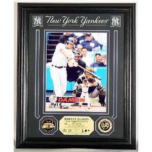  Johnny Damon New York Yankees Archival Etched Glass Photo 