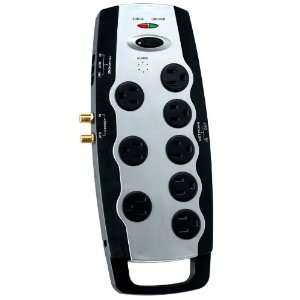  Coleman Cable 04653 8 Outlet Surge Protector with Phone 