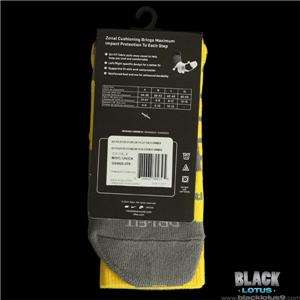 NEW RARE Nike Platinum Elite Basketball Crew Socks Grey/Yellow size 