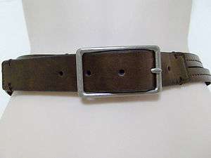 CALVIN KLEIN JEANS Brown Leather Belt Size 38  