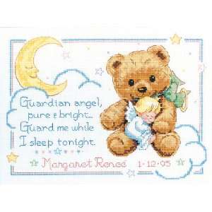   Counted Cross Stitch, Cuddly Bear Birth Record Arts, Crafts & Sewing